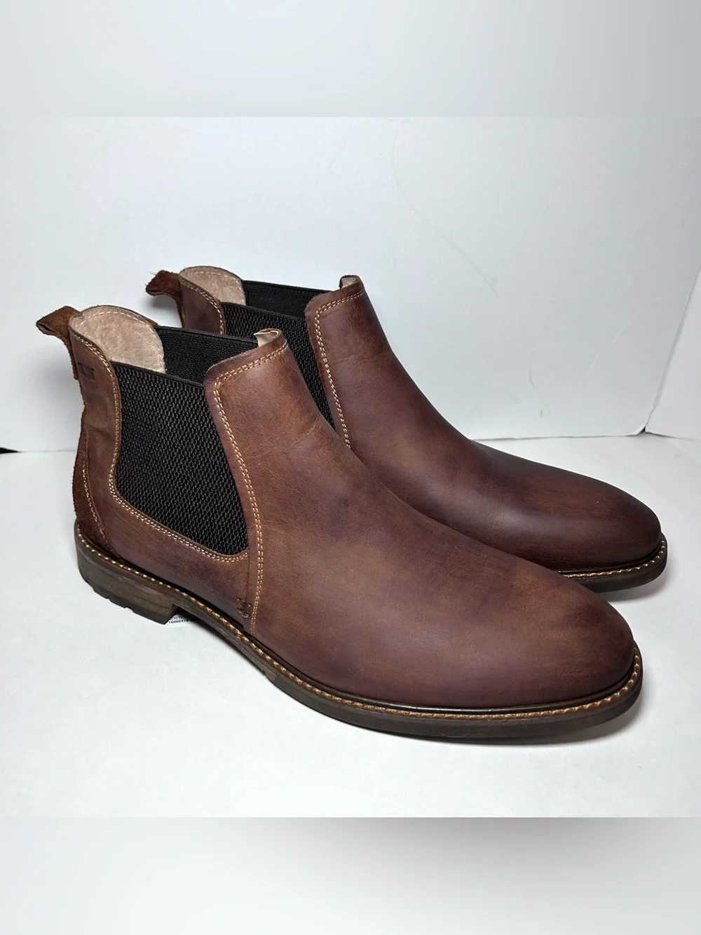 Florsheim Lodge Plain Toe Gore Chelsea Boot Men’s Brown Leather
